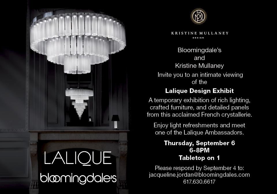 Bloomies Lalique e-vite